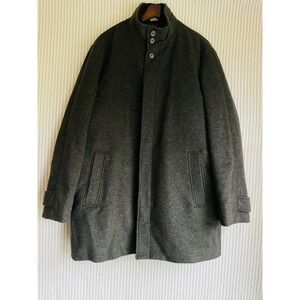 Cardinal of Canada Mens Grey 100% Wool Car Coat Jacket Inner Bib XL 1536B